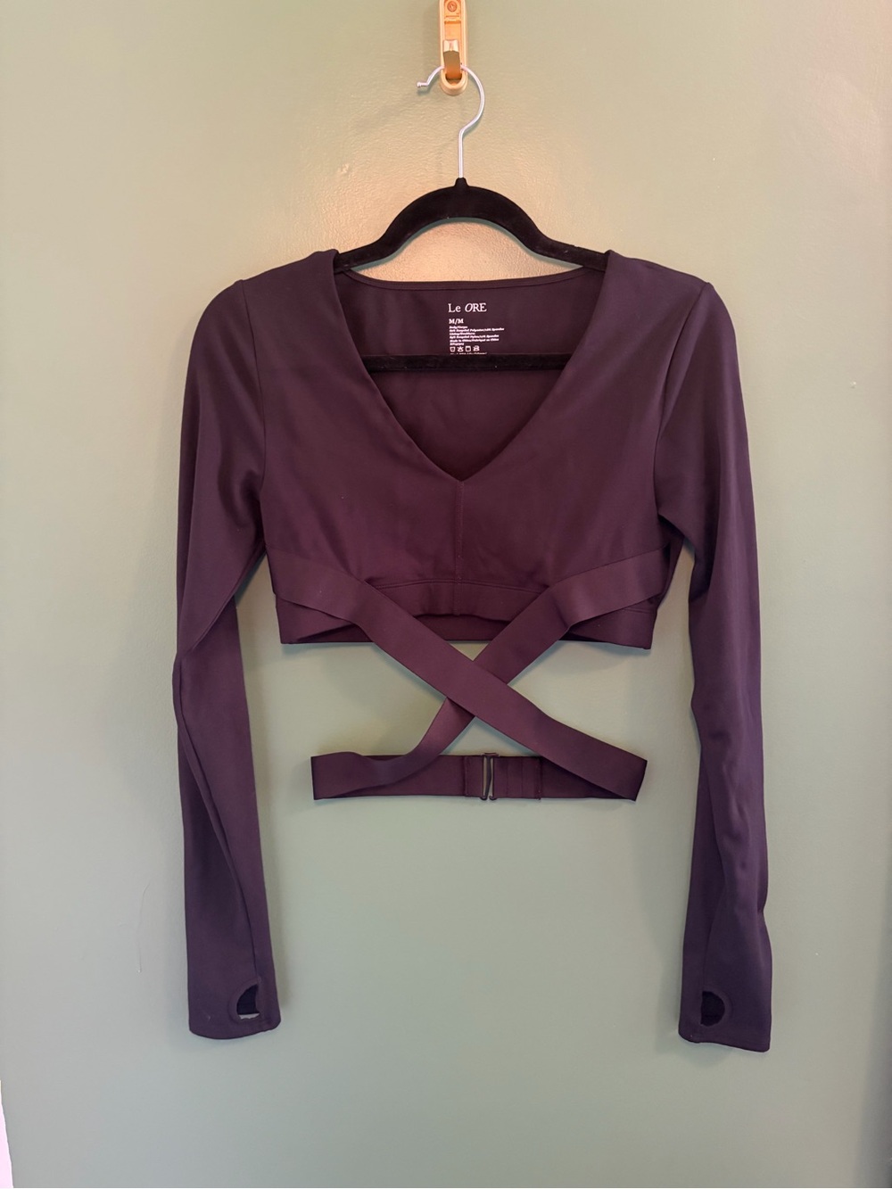 Le Ore Corso Crossover Long Sleeve Top